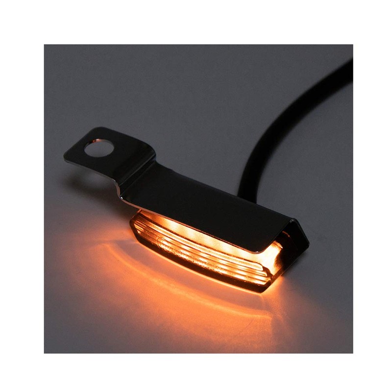 evomosa Motorcycle Mini LED Indicator Light Flowing Water Flashing Indicator