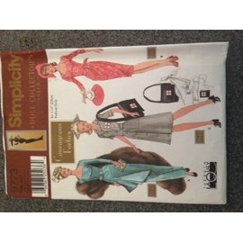 Simplicity 9773 - Courageous Forties for 11.5-inch Fashion Dolls - Patterns for 3 Outfits (Doll Collector's Club)