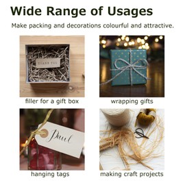 plantactic Raffia Paper Ribbon for Gift Wrapping/DIY Decoration, 328 Feet 1 Roll (Dark Red)