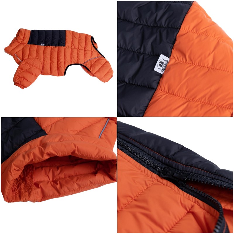 Dog Coat Dog Warm Jacket, 4 Legs Covered Waterproof Windproof