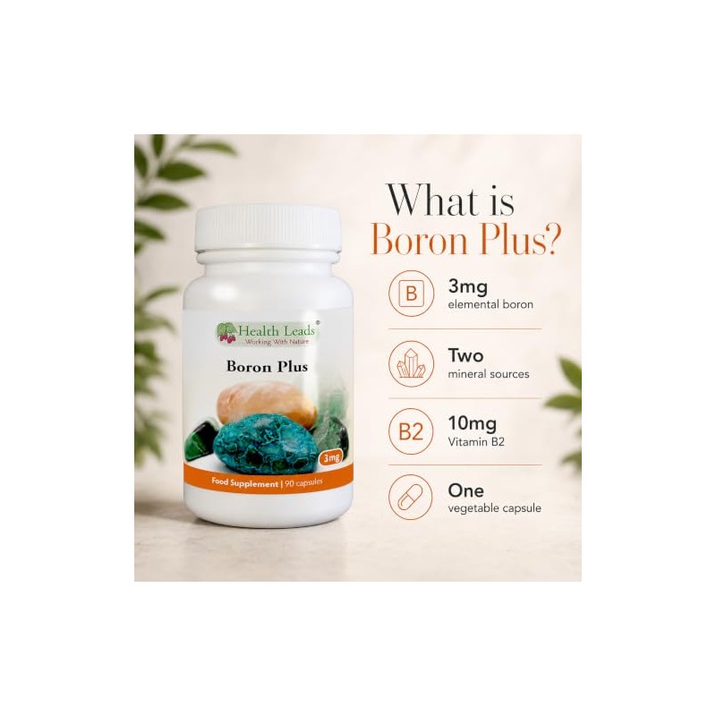 Dual-Source Boron 3mg with Vitamin B2 | Health Leads