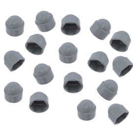 TERF® M6 Grey Plastic Hex Nut Bolt Dome Cap Cover M6 (10mm Spanner) Nut and Bolt Protective Caps Cover Hexagonal - Pack of 20
