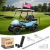 10L0L Golf Cart Flag Holder and Flagpole Bracket Mount Compatible