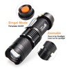 3 Pack UltraFire Mini Flashlights Focus Adjustable SK68 Single Mode