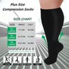 3 Pairs Wide Calf Compression Socks for Women And Men,