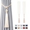 Pretty Jolly 2 Pack Long Tassel Curtain Tiebacks Handmade Braided
