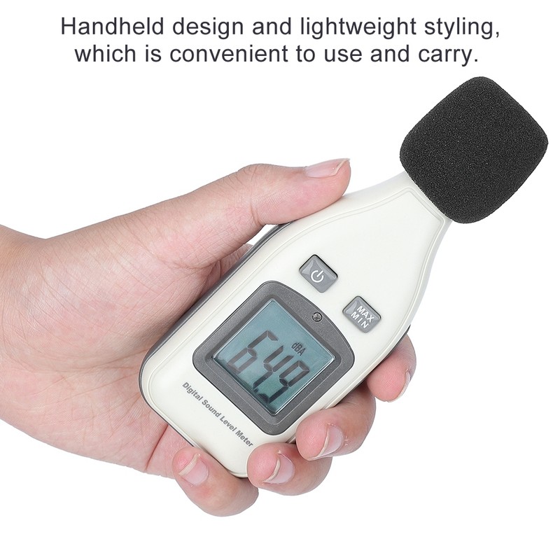 Decibel Meter Handheld LCD Digital Sound Level Tester 30-130dBA Tester