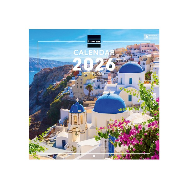 Finocam - Wall Calendar 2026 30x30 cm Month to View