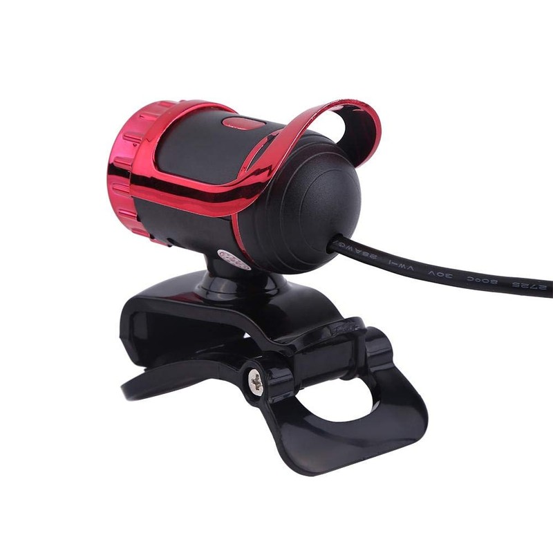 1080P HD Webcam, 360° Rotating Camera with Clip on Stand,