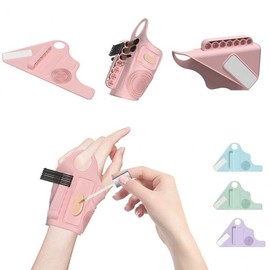 ST Makeup Palette Wristband Portable Brush Holder Cosmetic Tool Wristband Pink