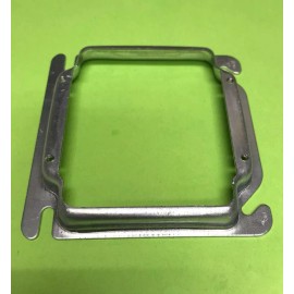 Bowers 404-C 4x4 4S Square Electrical Box 5/8" Raised Mud Plaster Ring 2-Gang