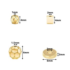 HAOBIN 400 Pieces Mixed Spacer Beads Craft Spacer Beads Handmade Craft Beads Loose Beads Jewellery Craft Bead Craft Supplies Mixed Beads for DIY Jewellery Making