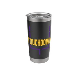 Football Touchdown For All Football Fans Who Love Game Stainless Steel Insulated Tumbler