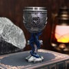 JIUMOZHI Medieval Dragon Cross Sword Goblet Stainless Steel Inlaid Resin