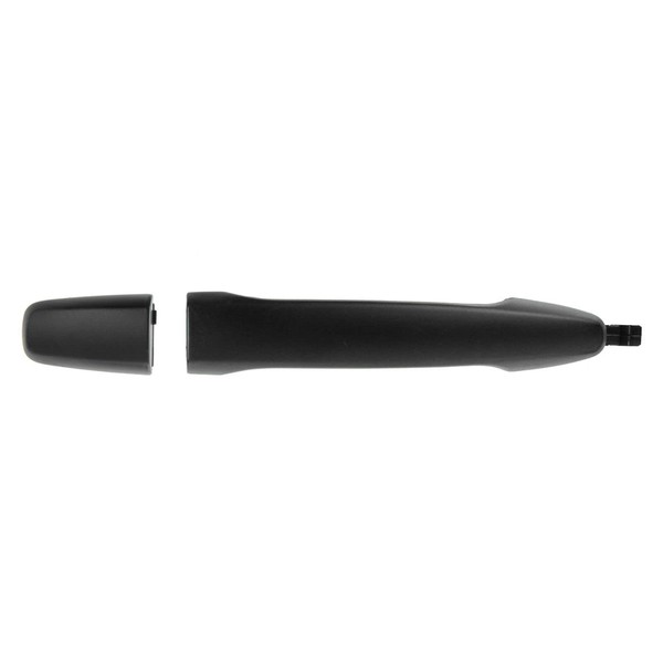 TRQ Front Right Exterior Door Handle Black Passenger Side Compatible