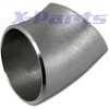 45° Grad EDELSTAHL Bogen 60mm KURZ Rohr V2A Schweißbogen Downpipe