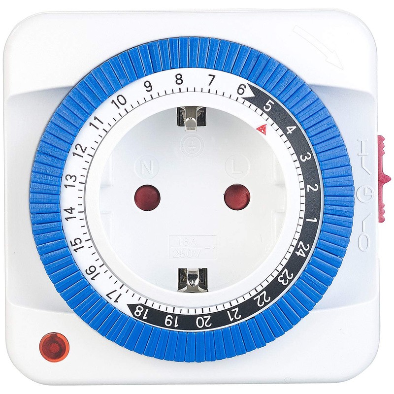 revolt Mechanical Timer: Timer with 24 Hour Timer, Switching Every