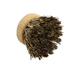 Chinchilla® Set of 4 Interchangeable Wooden Heads for Washing Up Brush, Replacement Head with Beech Wood, FSC 100% with Union Trim, Universal Dish Brush Heads, Sustainable Kitchen & Zero Waste