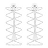 55 Sport Elastic Lock Shoelaces - White/Black (3 Pack)