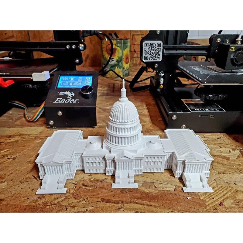 Large US Capital Building Replica by TheRoller3D (10 Inches Wide)
