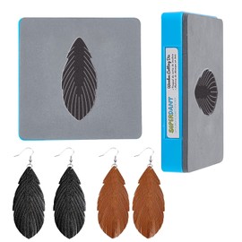 SUPERDANT Tassel Feather Earrings Cutting Dies Tassel Wooden Die Earrings Cuts Hanging Decorations Pendant Key Ring Die Cutting for Earring Making Girls DIY Art Crafts