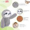 SUZZIPAD Microwavable Stuffed Animal, Heated Sloth Plush for Anxiety, Bedtime,