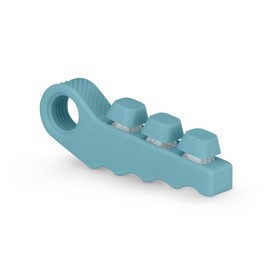 Distractibles 3-in-1 Fidget Spinner with Clicker Buttons and Sensory Strip, Stress Relief Toy for ADHD and Anxiety (Blue)