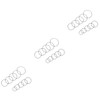 SAFIGLE 600pcs Watch Seal Rubber Gaskets for Waterproofing Thickness for