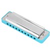 Blues Harmonica 10‑Hole Mouthorgan E Key 1.0mm Brass Base Beginner