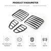 CheroCar for Jeep Renegade Tail Light Lamp Covers Blinds Rear