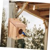 BUGUUYO Wooden Bird House Nesting Box for Birds Outdoor Feeding