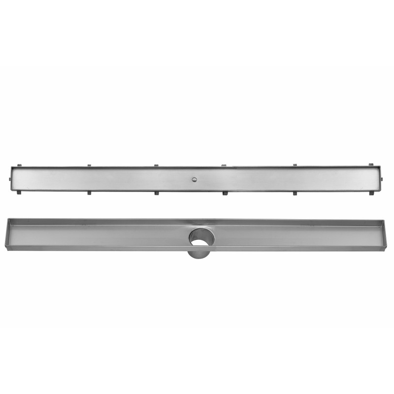 DreamDrains 42 in Stainless Steel Linear Shower Drain - Tile