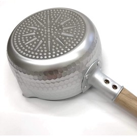 Kyoto Katsugu Snow Flat Pot, Frosted, 7.9 inches (20 cm), Made in Japan, Box Included, Induction Compatible