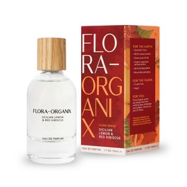 Flora-Organix Sicilian Lemon & Red Hibiscus Eau de Parfum - Natural Perfume with Citrus & Floral Notes - Cruelty-Free, Sulfate-Free, Vegan with Natural Ingredients - 1.7 oz