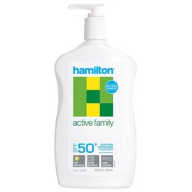 Hamilton Buy Hamilton Active Family Sunscreen SPF50 Plus Lotion 500ml Online