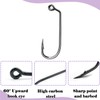 Natufish 60 Degree Jig Hooks 100Pcs Inline Spoon Hook,Fishing Short