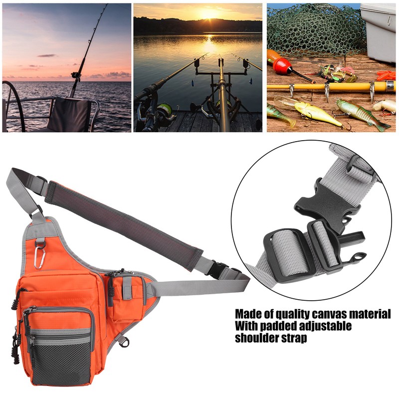 Fishing Bag Waist Outdoor Sport Multifuction Canvas for Cycling Mountain
