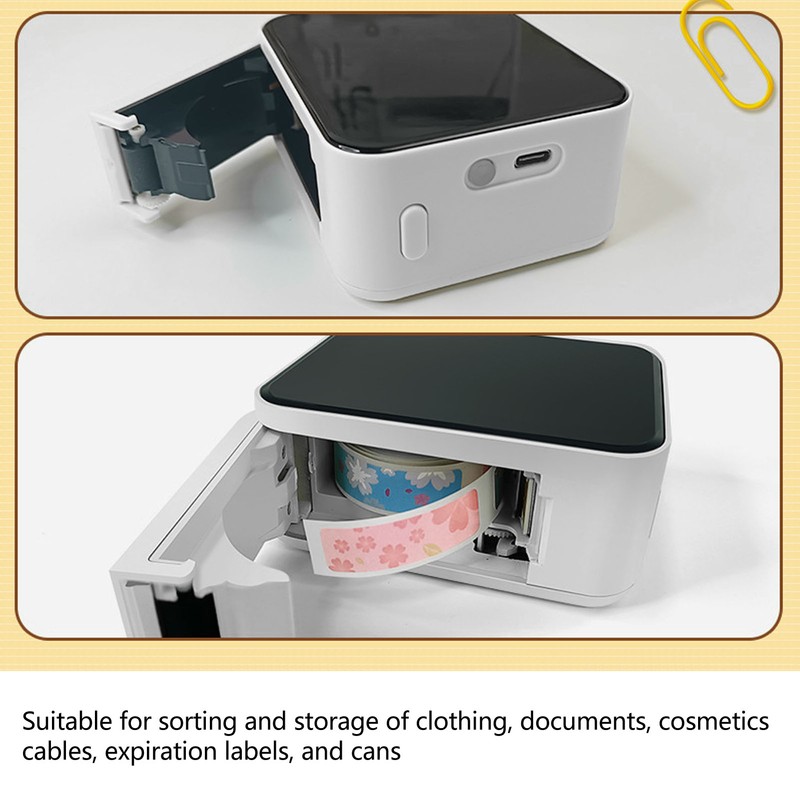Bluetooth Thermal Label Printer APP Editable Rechargeable Mini Label Maker