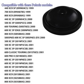 2pcs 3086119 Exhaust Valve Bellow Compatible With Polaris XCR 800/Polaris XCR 700/Polaris XC SP 600/Polaris XC SP 500/Polaris XCR 440 and XCR 440 SP,XTPTFABS