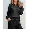 Zontroldy Women's 2 Piece Sets Fall Outfits Pollever Sweatshirt Wide