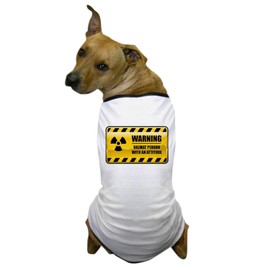 CafePress Warning Hazmat Person Dog T Shirt Dog T-Shirt, Pet Clothing, Funny Dog Costume
