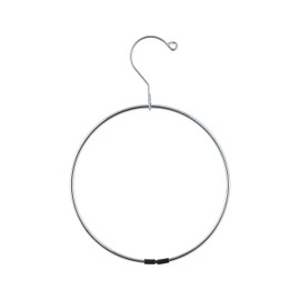 Organize It All Belt/Scarf Ring, Chrome, Metallic and Black