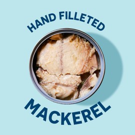 Wild Planet Wild Planet Wild Pacific Mackerel Fillets (SABA), Skin-On & Boneless, Delicious & Sustainable, Tinned Fish, 5 oz, (Pack of 12)