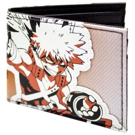 My Hero Academia Katsuki Explosion Quirk Wallet Bi-Fold ID & Card Holder, Orange