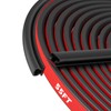 Black Weather Stripping Door Seal Strip, Rubber D Shape Door