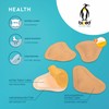 biped Z1780 (43/46) 2 Pairs of Leather Splayfoot Pads, T-Shape