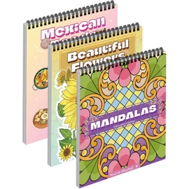 Libros para Colorear para Adultos - 90 Diseños de Flores, Mandalas y México Comida para Aliviar el Estrés - Incluye Jerga y Citas Inspiradoras, Ideal como Regalo para Relajación y Mindfulness (Spanish Edition)