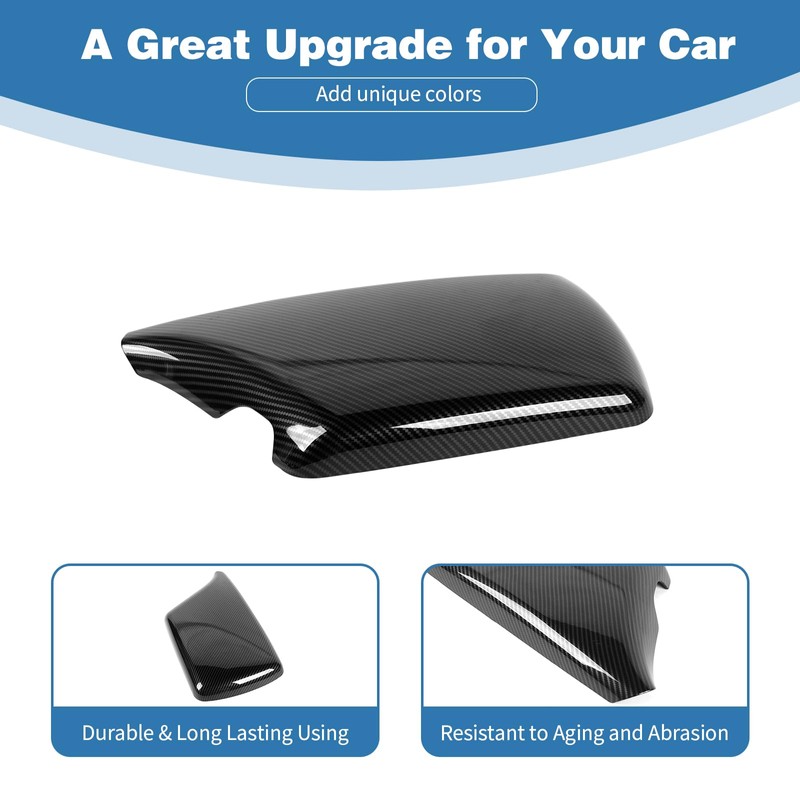 PDKLIN for Challenger Carbon Fiber Center Console Lid Armrest Cover