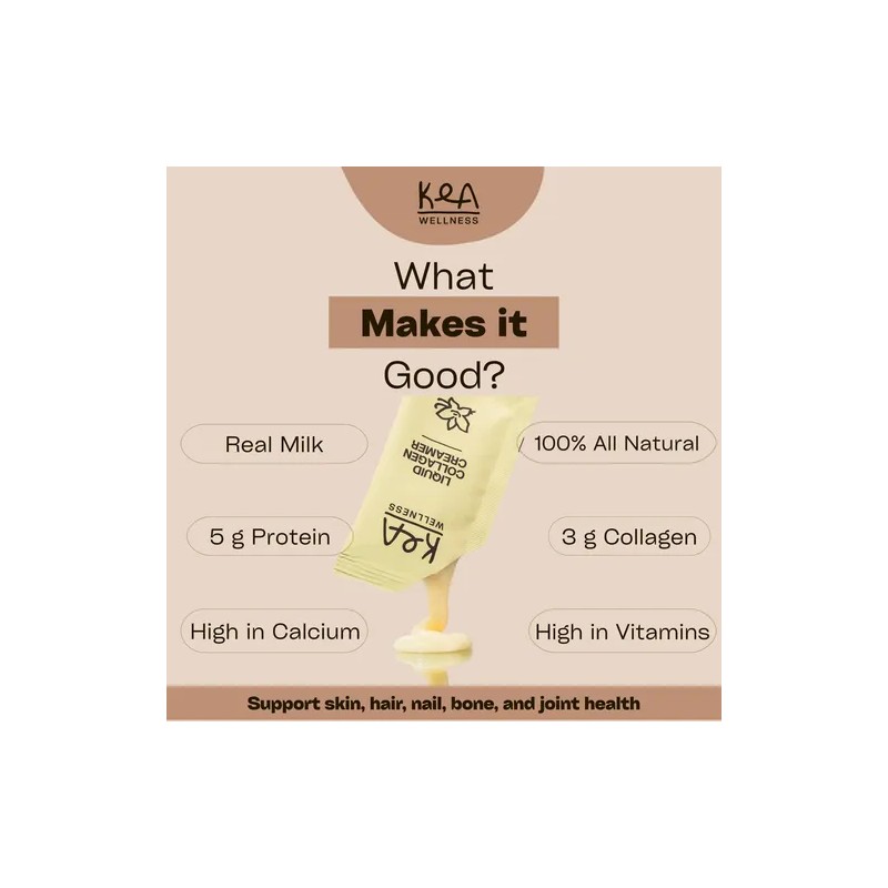 Kea Wellness Café Latte Con Colágeno 12 Sobres