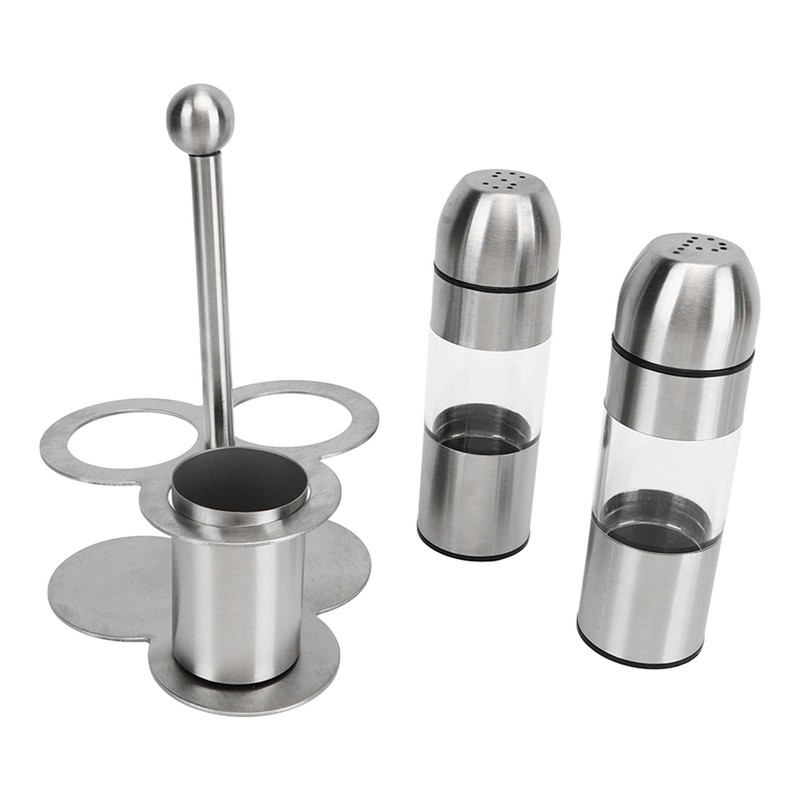 Stainless Steel Seasoning Bottle Multipurpose Food Grade Refillable Rustproof Salt